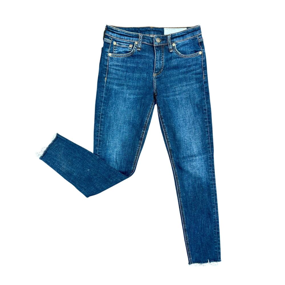 Rag & Bone Cate mid rise ankle skinny jeans size 25x26 - Picture 2 of 6